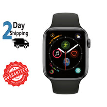 Load image into Gallery viewer, Watch Series 4 Space Gray GPS + Cellular 44 mm Aluminium Case with Black Sport Band