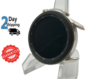 Galaxy Watch3 SM-R840 Silver GPS Stainless Steel 45mm With Black Leather Band