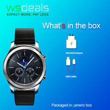 Load image into Gallery viewer, Galaxy Gear S3 Classic (GPS) Silver 46mm Smart Watch With Leather Band