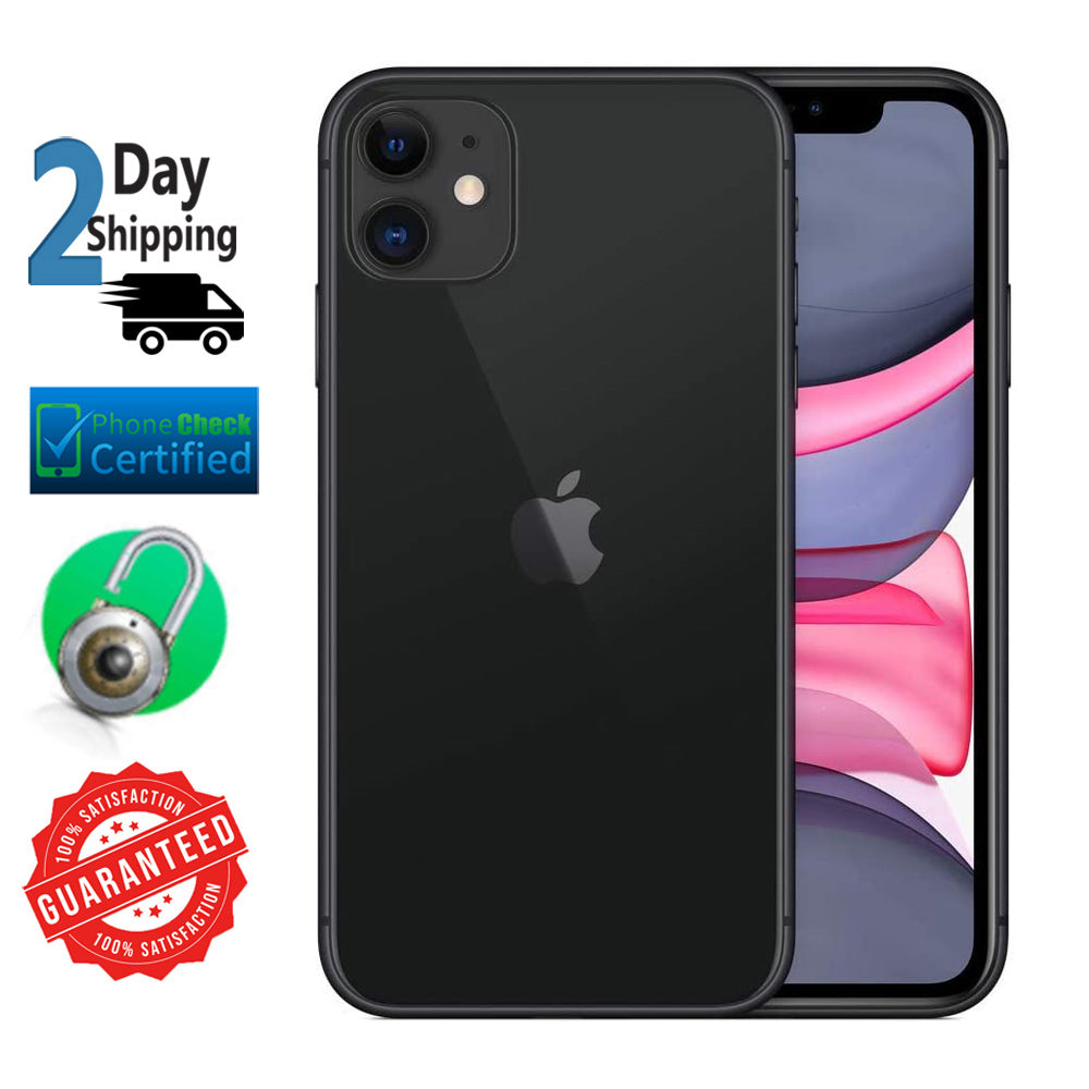 iPhone 11 4GB 64GB Black Verizon + GSM Unlocked Smartphone