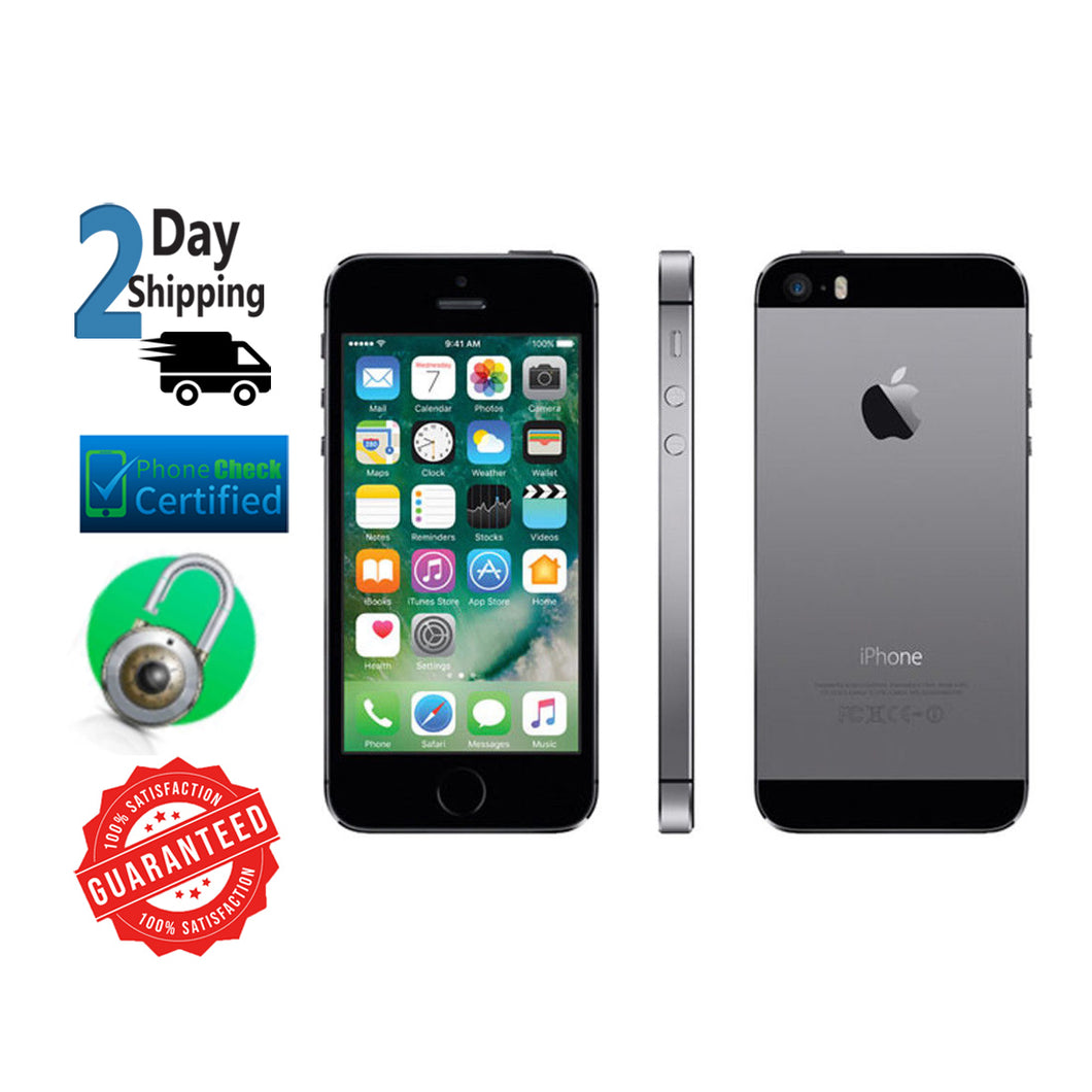 Iphone 5S 16GB Space Gray Verizon + GSM Unlocked Smartphone