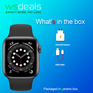 Watch Series 6 GPS 40 MM Space Grey Aluminium Case with Black Sport Band