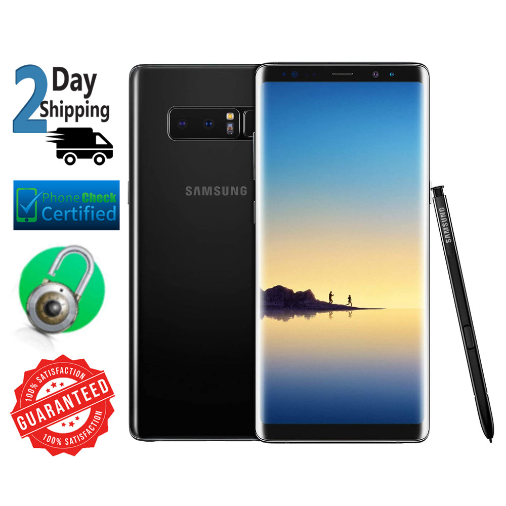 Galaxy Note8 SM-N950U 64GB Midnight Black Factory Unlocked Smartphone