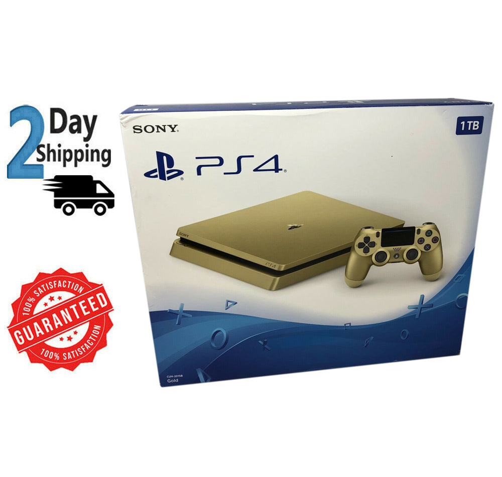 Playstation 4 Slim 1TB Limited Edition Gold Gaming Console