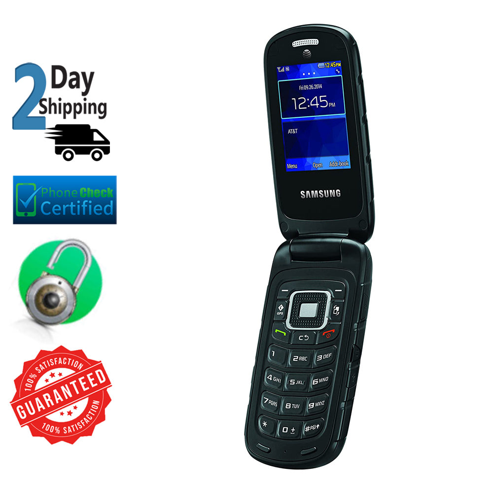 Rugby 4 B780A 256MB 3G GSM AT&T Unlocked Rugged Black Flip Phone