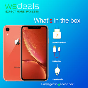 iPhone XR Coral Orange 64GB Verizon + GSM Unlocked Smartphone