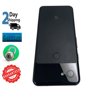 Pixel 3a 64GB Just Black G020E Verizon Smartphone With Screenburn