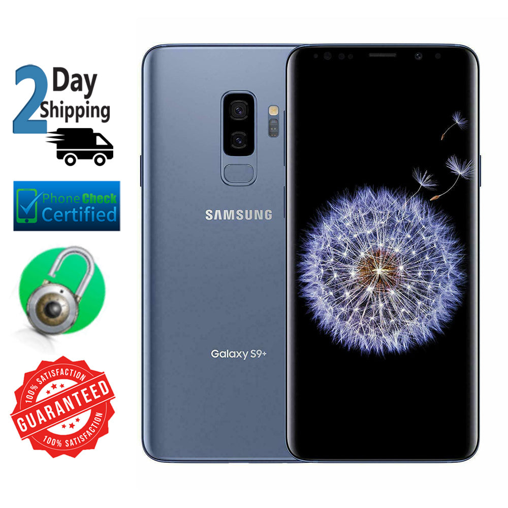 Galaxy S9 Plus 64GB Coral Blue Verizon + GSM Unlocked Android Smartphone