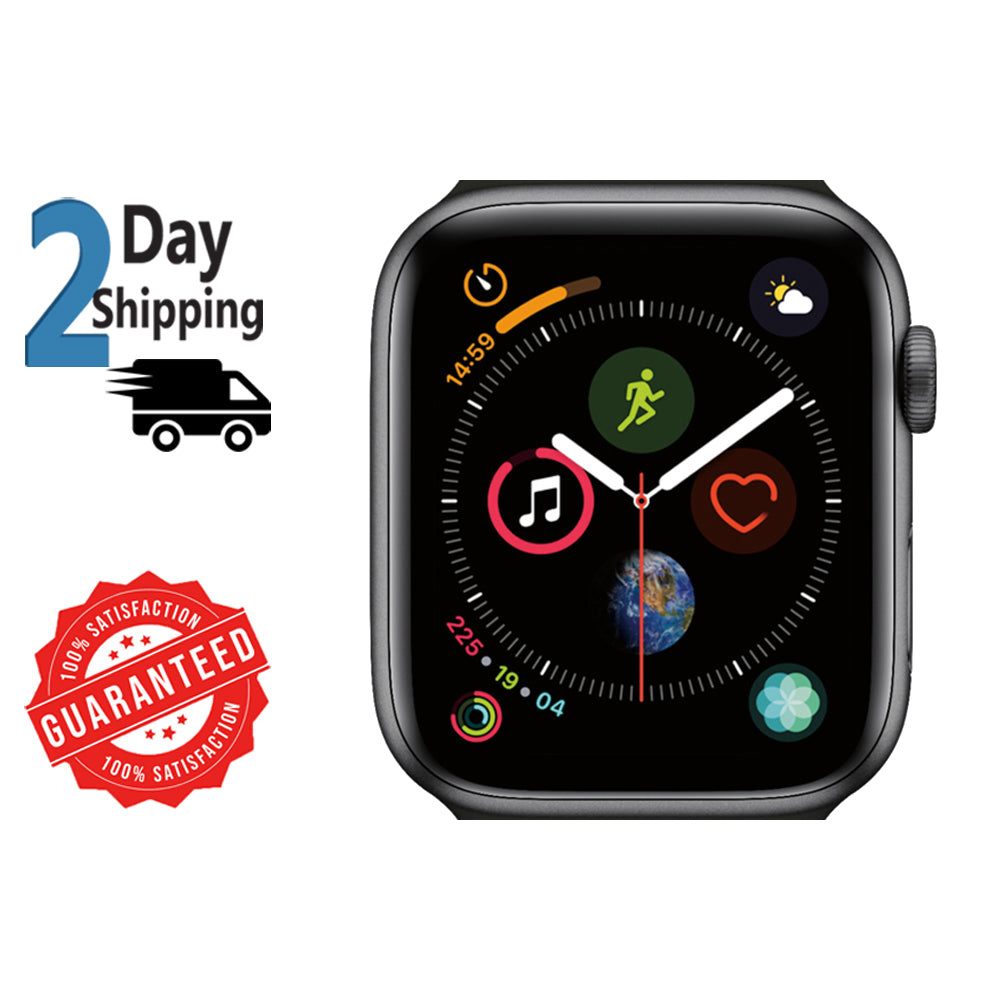 Watch Series 4 Space Gray GPS + Cellular 44 mm Aluminium Case with Black Sport Band