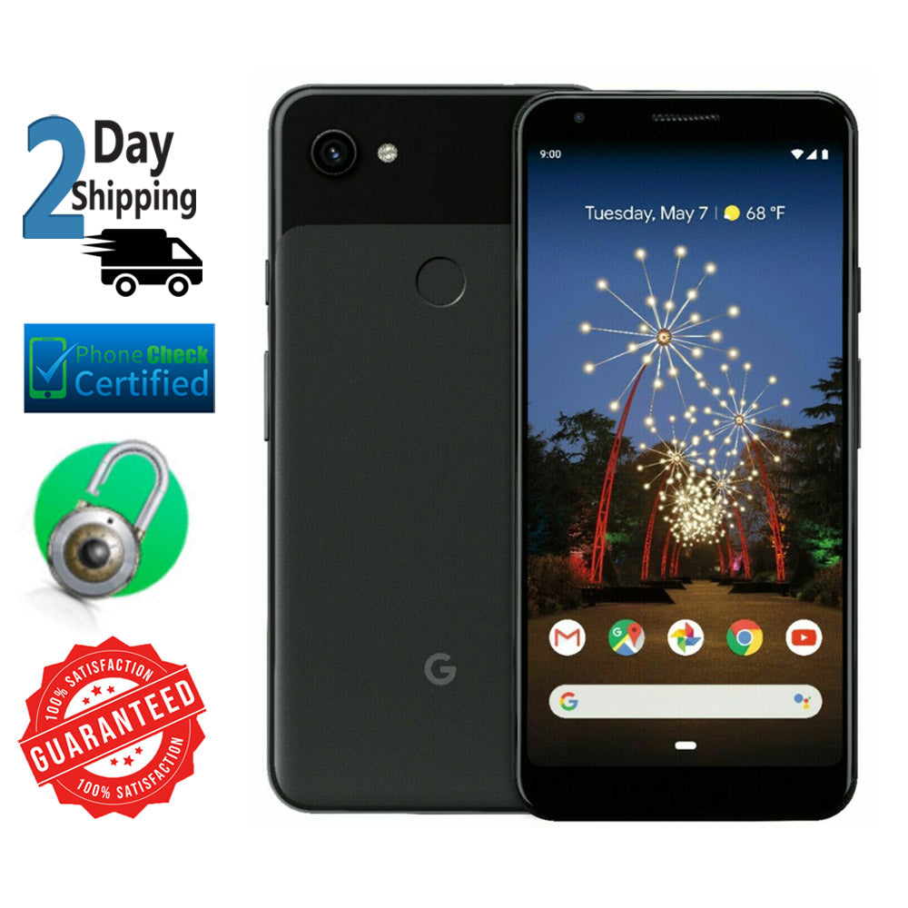 Pixel 3A XL Verizon + GSM Unlocked 4G LTE 64GB Just Black Smartphone