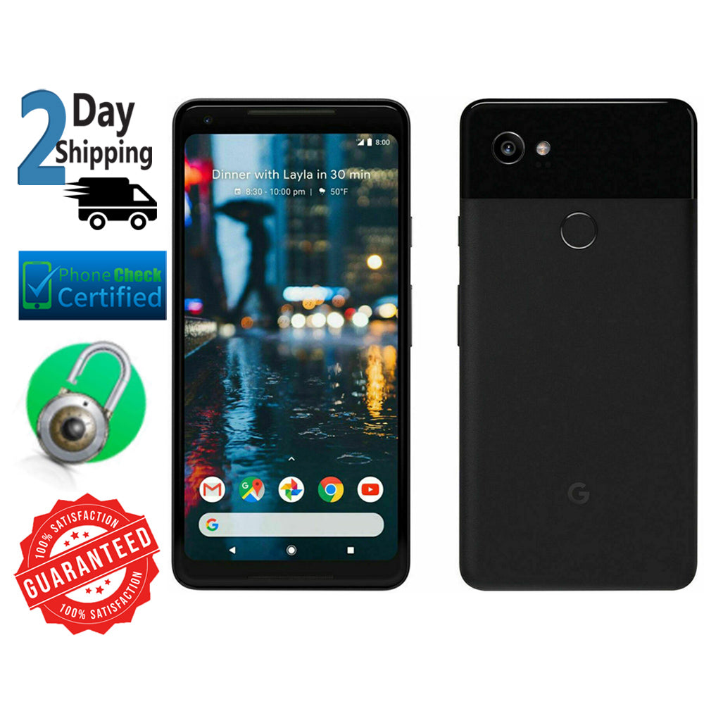 Pixel 2 XL 64GB Just Black Verizon + GSM Unlocked Smartphone