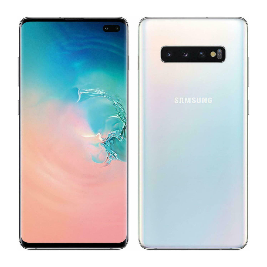 New Galaxy S10+ AT&T 128GB Prism White Smartphone