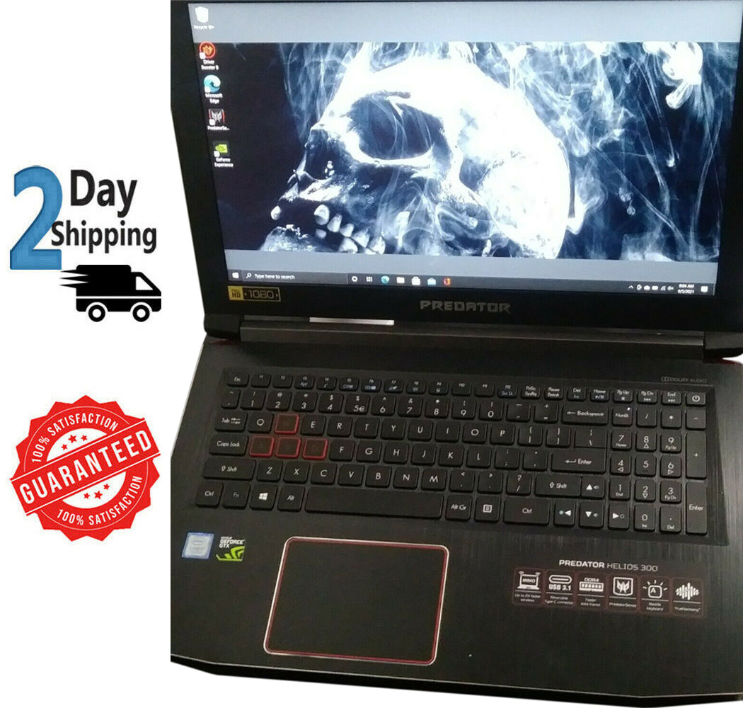 Predator Helios 300 15.6in. Black 2017 Core i7 7th Gen. 2.80GHz 16GB 256GB