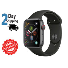 Load image into Gallery viewer, Watch Series 4 Space Gray GPS + Cellular 44 mm Aluminium Case with Black Sport Band